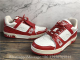 Louis Vuitton Trainer Sneaker Red White