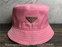 Prada Nylon Bucket Hat Pink