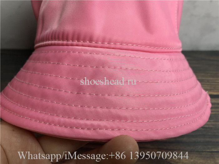 Prada Nylon Bucket Hat Pink