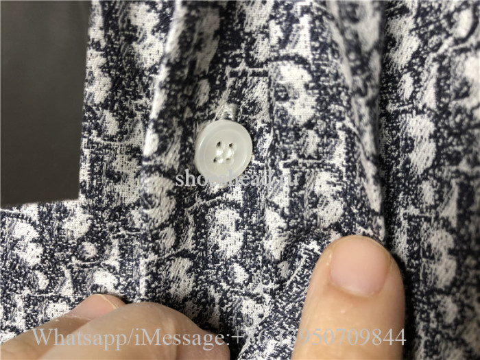 Dior Gradient Over Print Embroidery Long Sleeves Shirt