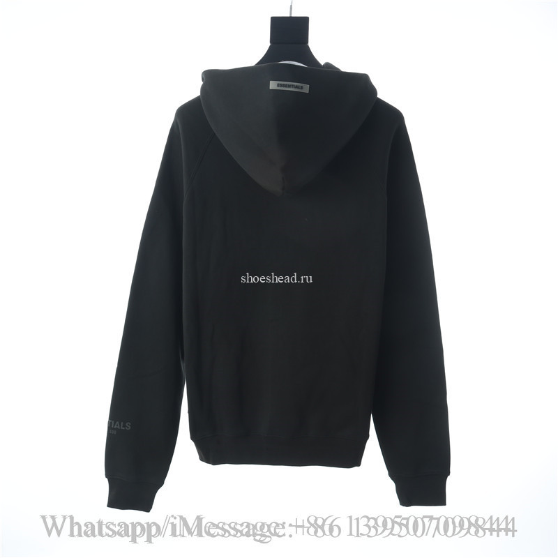 Fear Of God Essentials Pullover Hoodie Applique Logo Dark Slate