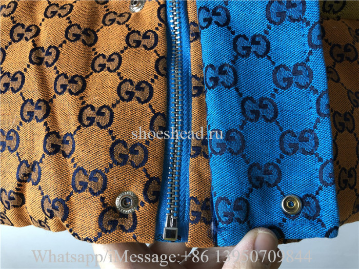 Gucci Striped Logo-Jacquard Cotton-Blend Canvas Down Jacket