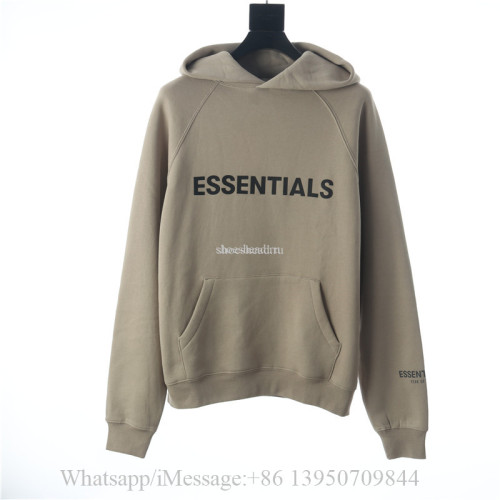 Fear Of God Essentials Hoodie Olive Khaki