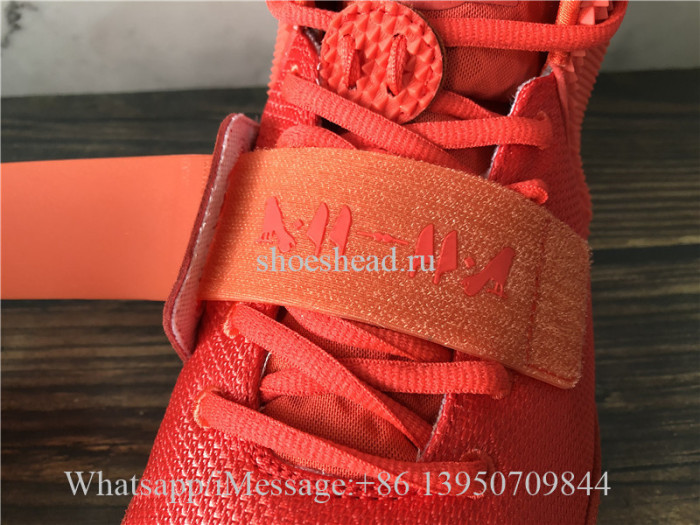 2021 Version Nike Air Yeezy 2 Red October Glow