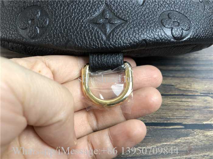 Original Louis Vuitton Bumbag Monogram Empreinte Leather Black Belt Bag M44812
