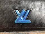 Original Louis Vuitton Iconic Twist Wallet Epi Leather Black Silver M68309