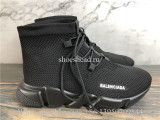 Balenciaga Speed Lace Up Trainer Triple Black