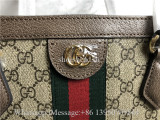 Original Gucci Ophidia GG Medium Tote Beige Bag With Small Wallet