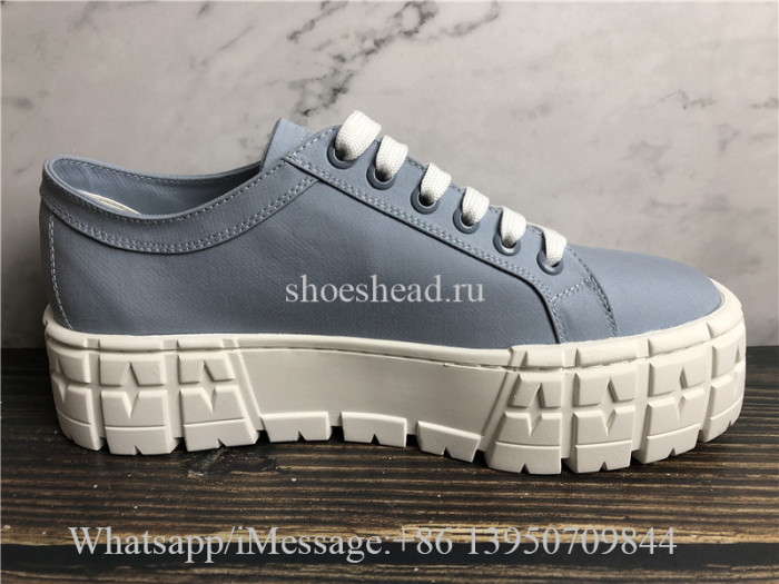 Prada Lug-Sole Platform Sneakers Blue