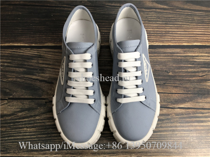Prada Lug-Sole Platform Sneakers Blue