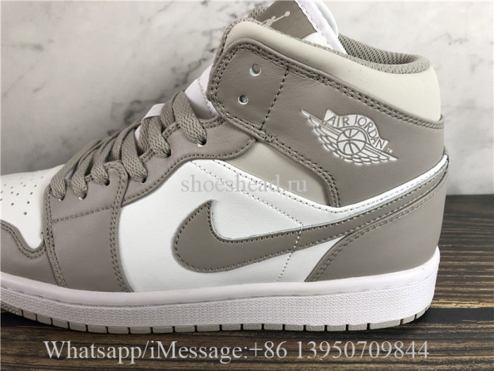 Air Jordan 1 Retro Mid Linen College Grey