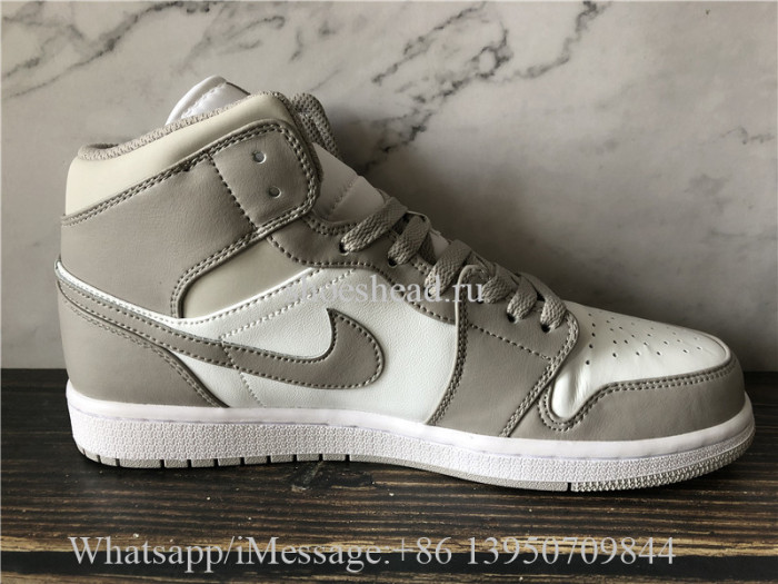Air Jordan 1 Retro Mid Linen College Grey