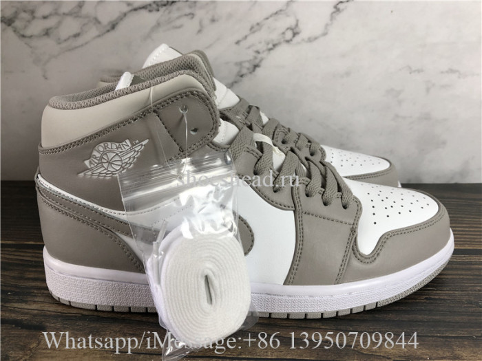 Air Jordan 1 Retro Mid Linen College Grey