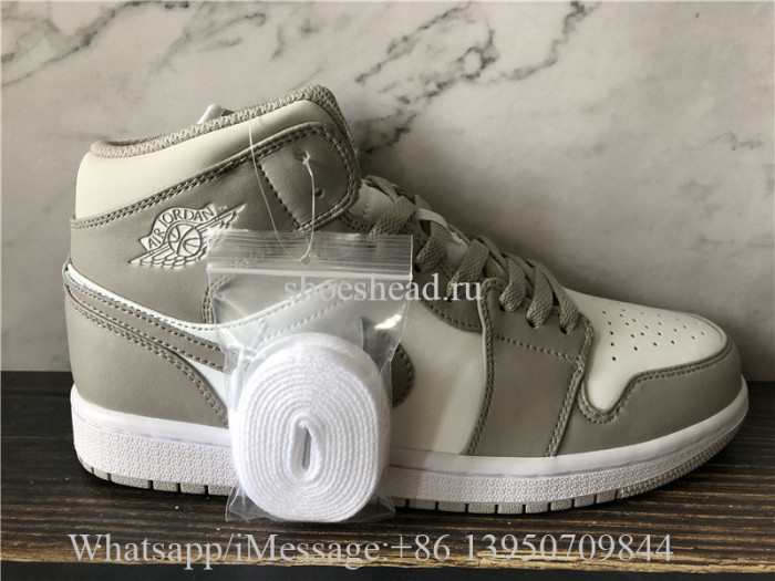 Air Jordan 1 Retro Mid Linen College Grey