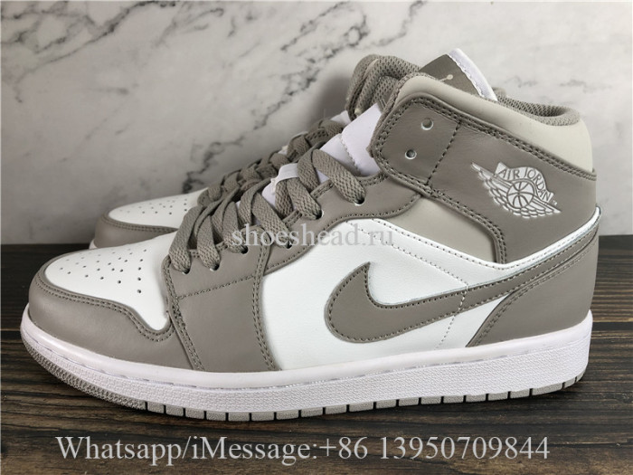 Air Jordan 1 Retro Mid Linen College Grey