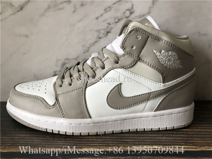 Air Jordan 1 Retro Mid Linen College Grey