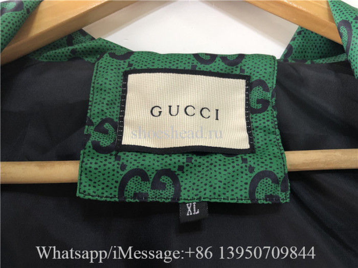 Gucci Colour Block Logo Print Tech Jersey Half-Zip Hoodie