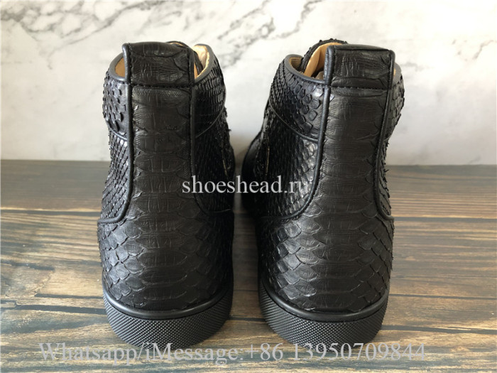 Christian Louboutin High Top Sneaker All Black