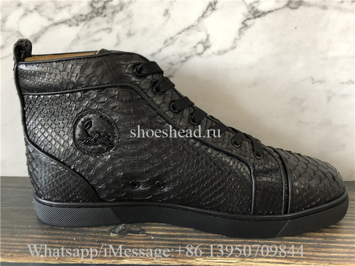 Christian Louboutin High Top Sneaker All Black