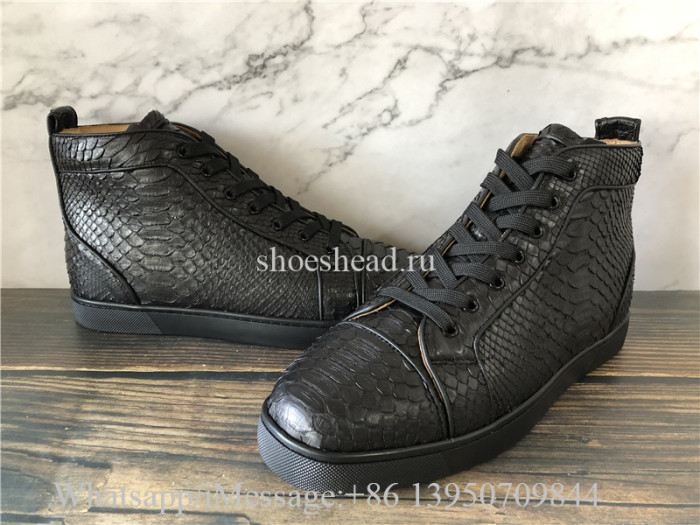 Christian Louboutin High Top Sneaker All Black