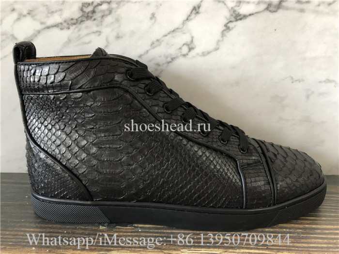 Christian Louboutin High Top Sneaker All Black