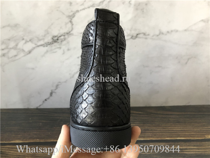 Christian Louboutin High Top Sneaker All Black