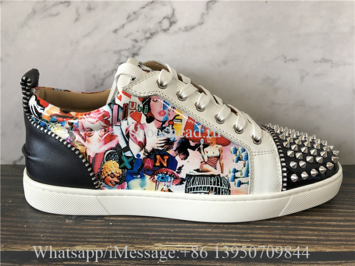 Christian Louboutin Spike Flat Low Top Shoes