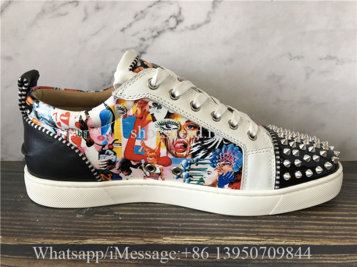 Christian Louboutin Spike Flat Low Top Shoes