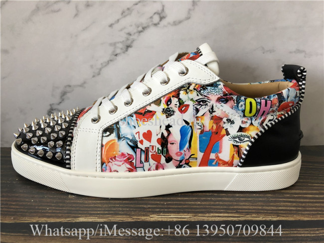 Christian Louboutin Spike Flat Low Top Shoes