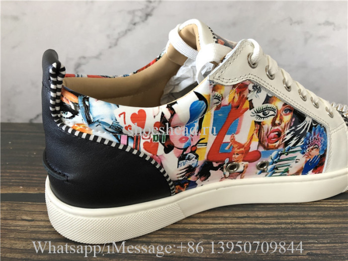 Christian Louboutin Spike Flat Low Top Shoes
