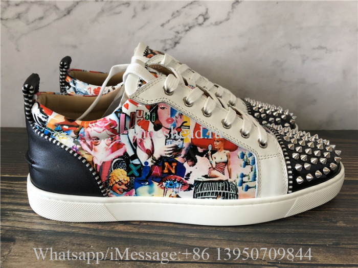 Christian Louboutin Spike Flat Low Top Shoes