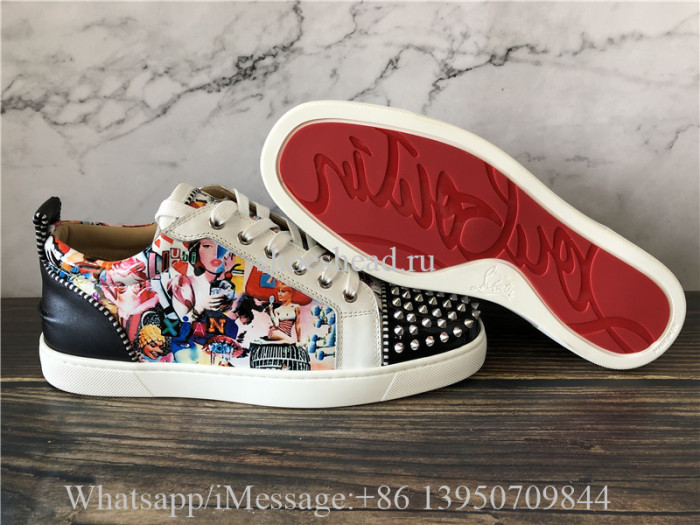 Christian Louboutin Spike Flat Low Top Shoes