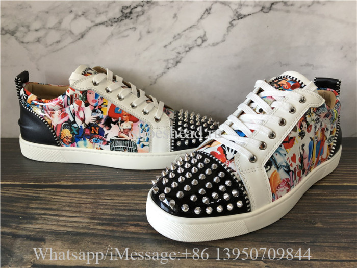 Christian Louboutin Spike Flat Low Top Shoes