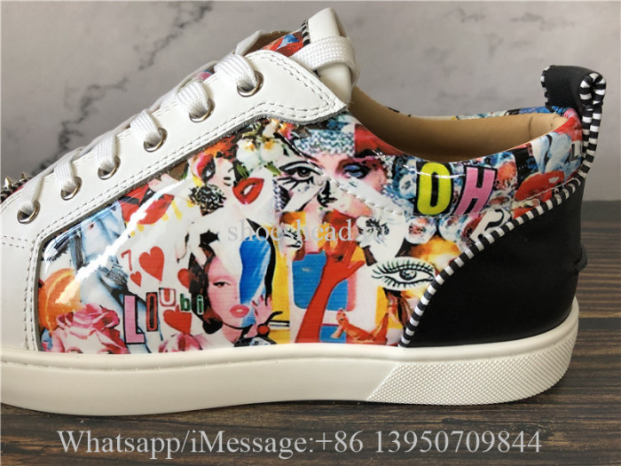 Christian Louboutin Spike Flat Low Top Shoes