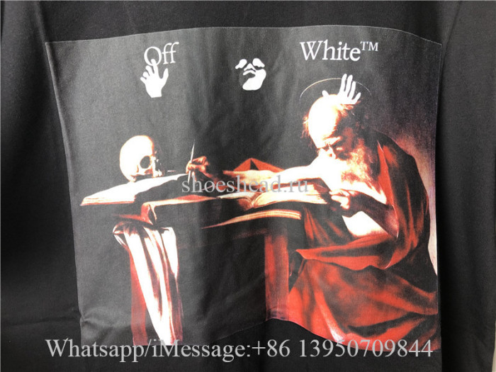 Off White Caravaggio Arrows Slim Fit Tshirt Black