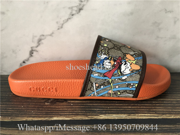 Gucci x Disney Pursuit Donald Dunk Sandal Slide