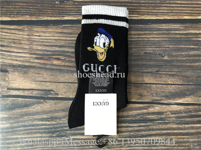 Disney x Gucci Donald Dunk Black Sock