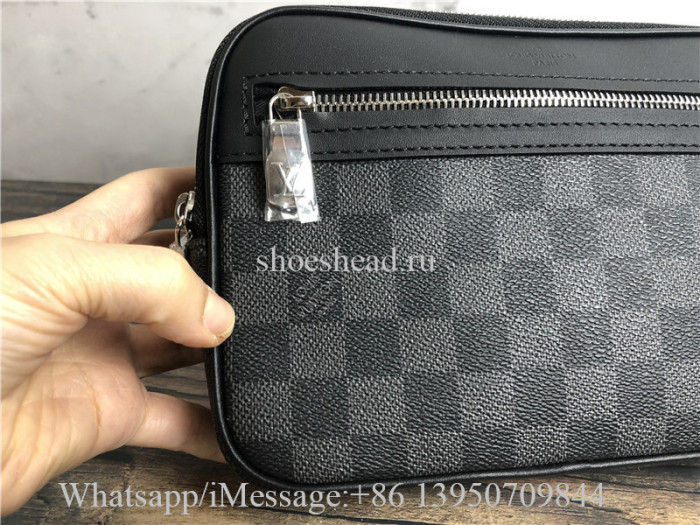 Original Louis Vuitton Scott Messenger Damier Graphite Canvas Grey Bag N50018