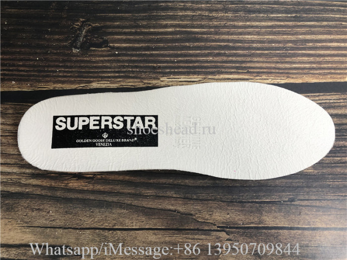 Golden Goose Super-Star Sneakers With Black Heel Tab And Metal Stud Lettering