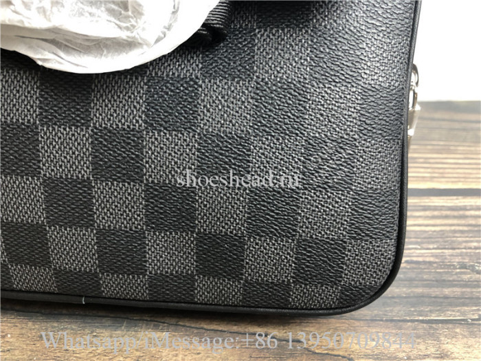 Original Louis Vuitton Scott Messenger Damier Graphite Canvas Grey Bag N50018