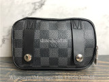 Original Louis Vuitton Scott Messenger Damier Graphite Canvas Grey Bag N50018