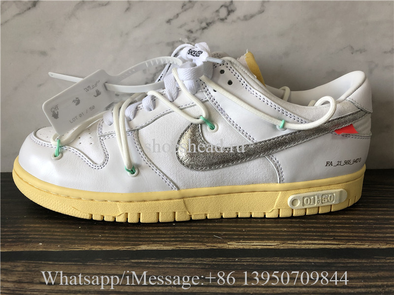 Off White x Nike Dunk Low Lot 01 Of 50