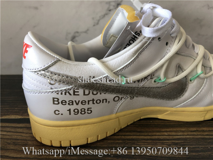 Off White x Nike Dunk Low Lot 01 Of 50