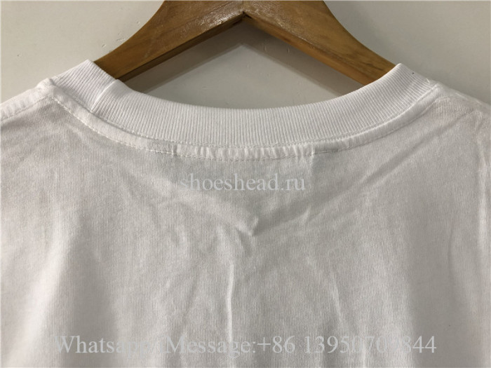 Palm Angels Sprayed Blue Heart Logo T-shirt