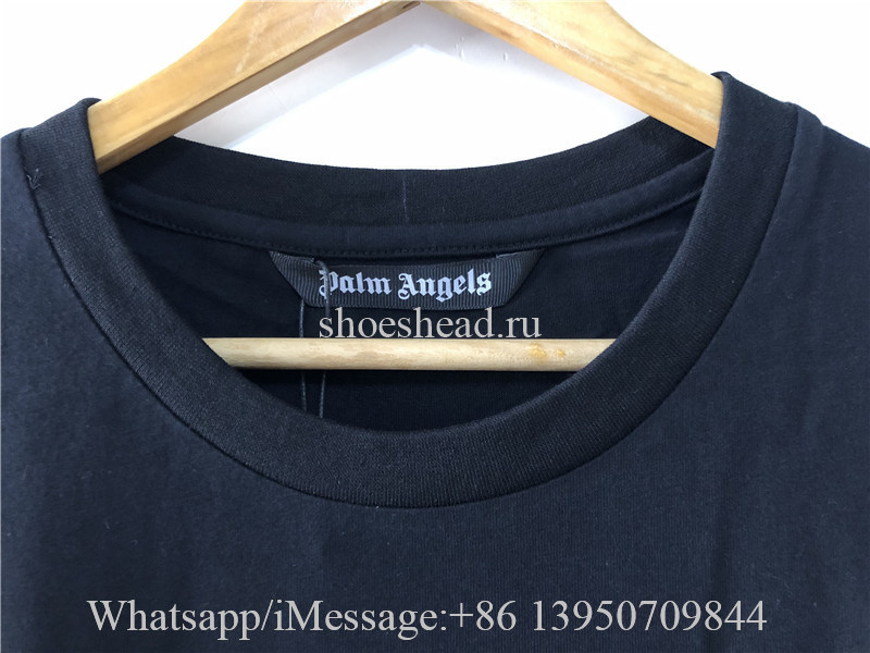 Palm Angels Black Bear Print T-shirt