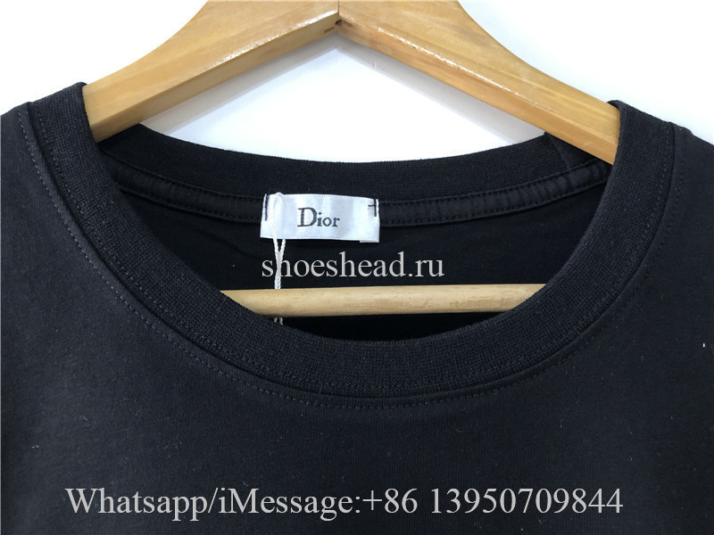 Dior Black Shirt With Flower Pattern