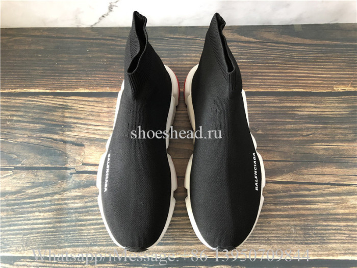 Balenciaga Speed Trainer Sock Black Red