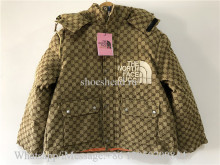 Gucci x The North Face Print Jacket Beige