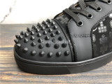 Christian Louboutin Spike Flat Low Top Sneaker Black