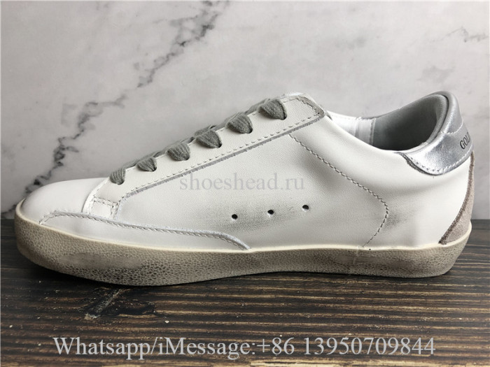 Golden Goose Superstar Sneaker With Silver Tab